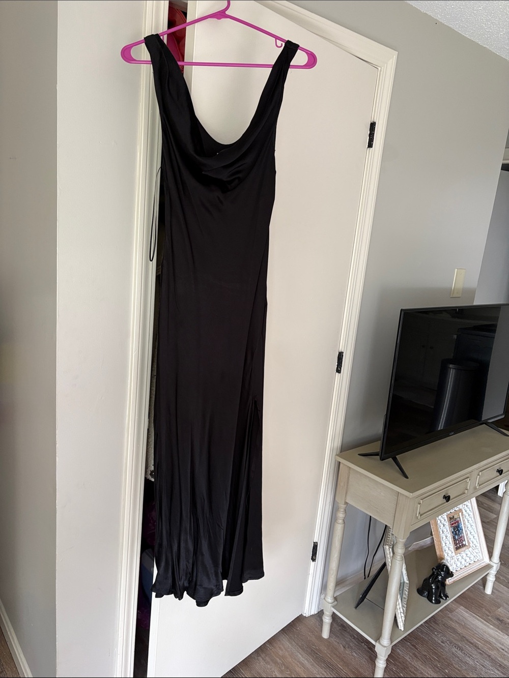 Astr Black Cowl Neck Maxi Dress